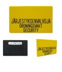 Järjestyksenvalvojan tunnus neulakiinnitys