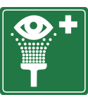 Silmähuuhtelupiste, muovi