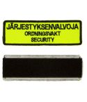 Järjestyksenvalvojan tunnus kangas