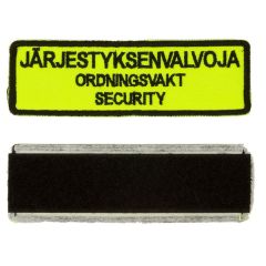 Järjestyksenvalvojan tunnus kangas