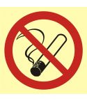 Tupakointi kielletty, muovi 150 x 150